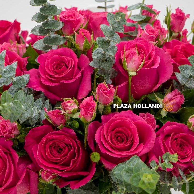 1.2 logo (1) pink roses flower arrangement close up