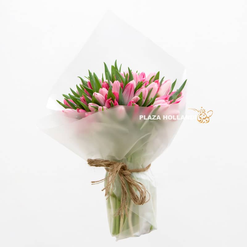1 Pink tulip bouquet